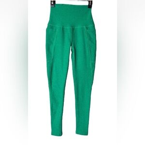Beyond Yoga Spacedye Out of Pocket Leggings Green Grass Heather XS Extra Small